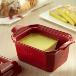 Emile Henry Foie Gras Terrine Mit Presse In Granatapfel 1,2 Liter / 20 X 15 Cm 6