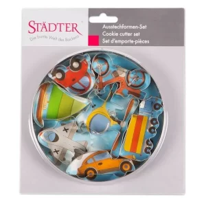Städter Ausstechform Fahrzeuge 5,5–8 Cm Set, 7-teilig 6