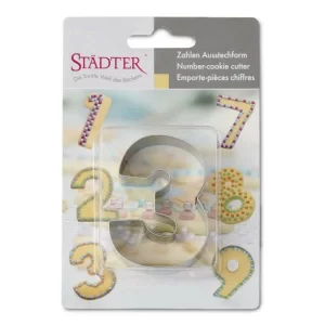Städter Ausstechform Zahl 3 6,5 Cm 12