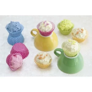 Städter Papierform Retro Ø 2,4/3,4 Cm / H 1,8 Cm Bunt Für Muffin-Konf 100 Stück 17