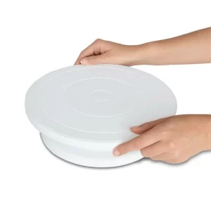 Städter Tortendeko Tortenplatte Ø 27,5 Cm / H 7 Cm Weiß Drehbar 10
