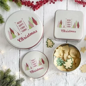 Städter Gebäckdose Yummy Christmas Ø 22 X 9,5 Cm Bunt Rund 12
