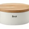 Continenta Brottopf Oval Aus Keramik Mit Holzdeckel 30 X 23 X 13,5 Cm 11