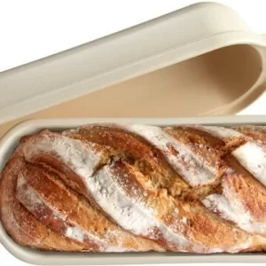 Emile Henry Kasten-Brotbackform Groß In Creme 16