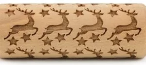 Folkroll Teigrolle Rentier Sterne Junior, 23 Cm 7